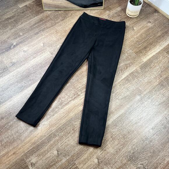 NWT Krazy Larry Black Suede Pull On Pants Soft Professional - Picture 2 of 4